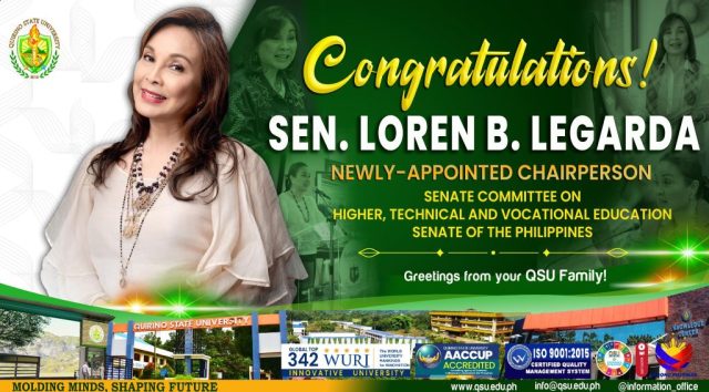 Chairperson of the Senate Committee on Higher, Technical, and Vocational Education